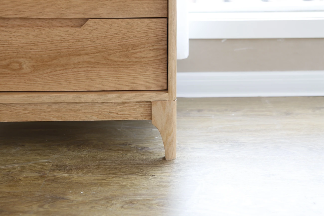 Новый дизайн 2021 года комод из натурального массива дерева в Европейском стиле Высокий Комод с 5 ящиками для