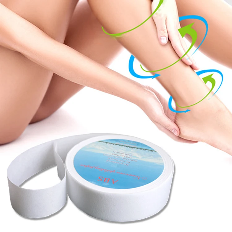 Hot selling soft Depilatory Paper Hair Removal Wax Strip Paper Depilatory Spunlace Waxing Roll nonwoven waxing rol