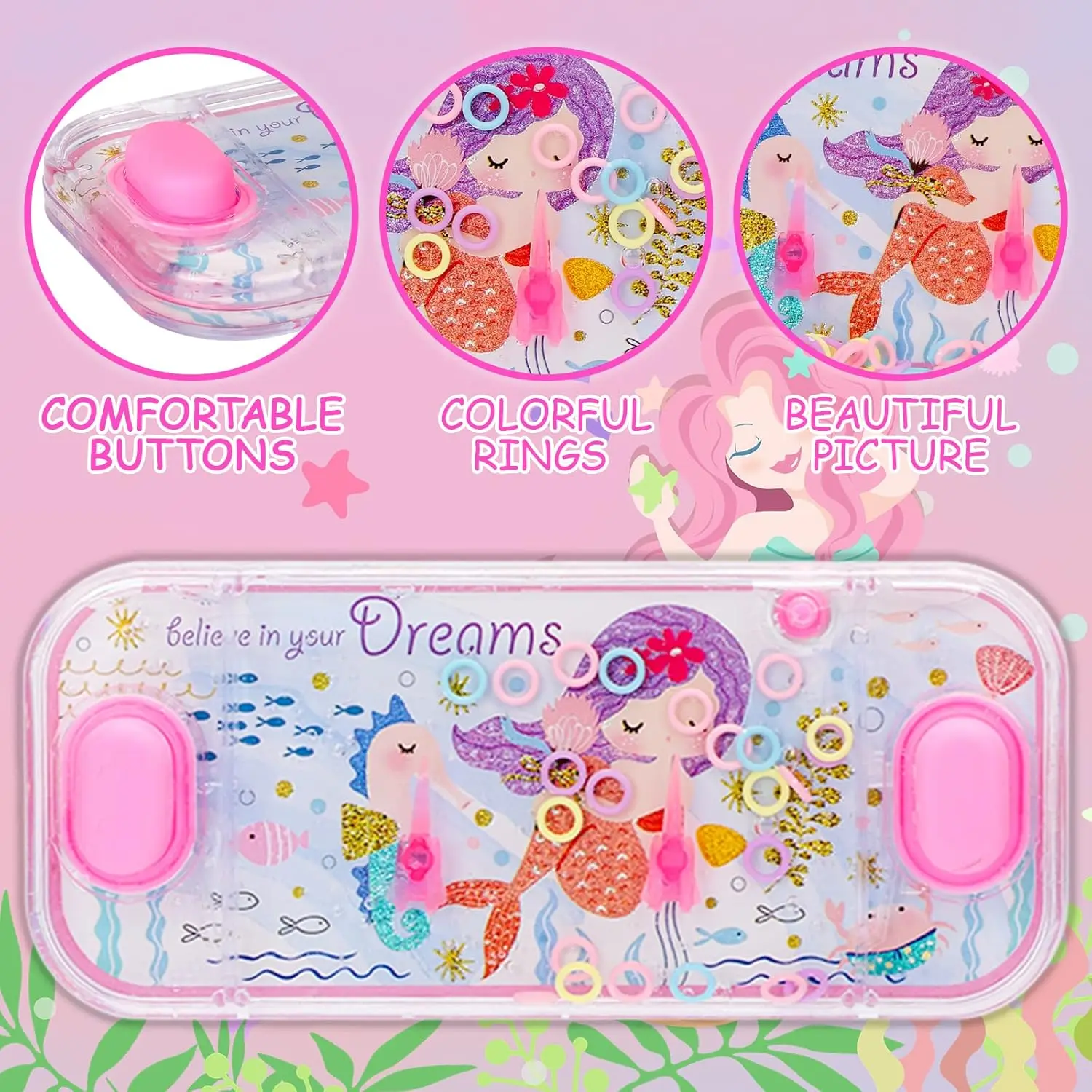 New Style Handheld kids ring toss Water Game Toys Dinosaur Unicorn Educational Toys Water Ring Hand Game