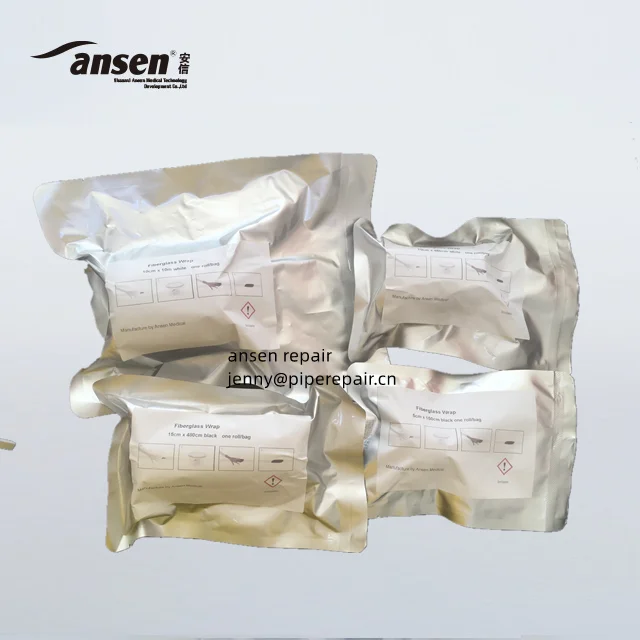 Epoxy or Fiberglass Pipe Wrap Repair Methods Quick Seal Pipe maintenance water activated wrap tape