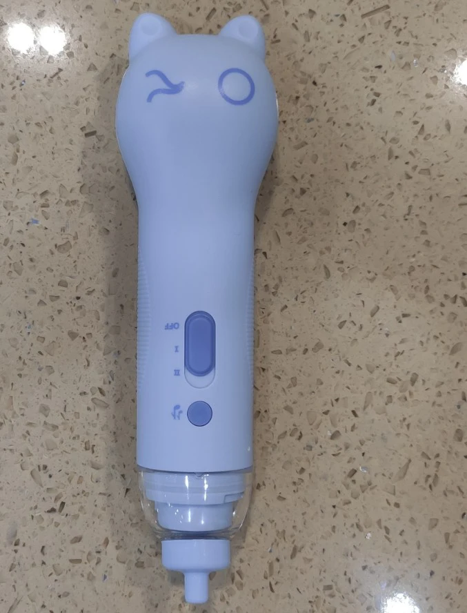 Battery operated nose cleaner with comfort music sound for baby and adult use