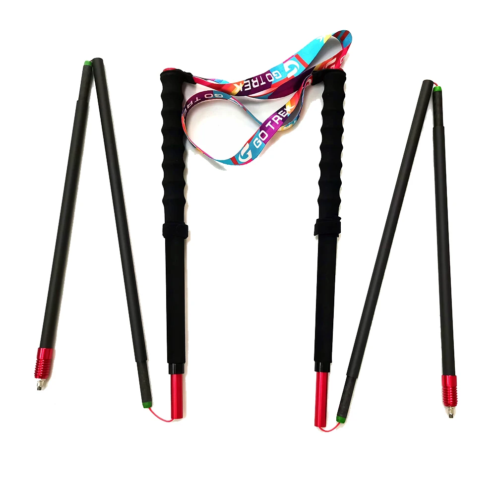 NASDA Outdoor Custom Logo Telescopic Trekking Hiking Pole Manufacturers Aluminum 7075 Walking Sticks Trekking Pole