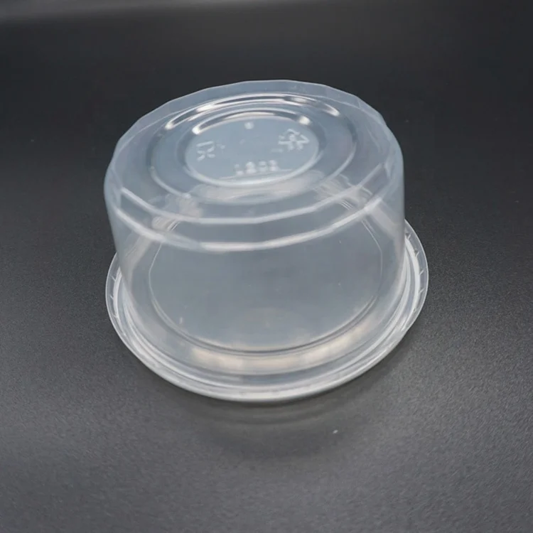 12Oz Pp Plastic Fruit Salad Cup, Clear / White