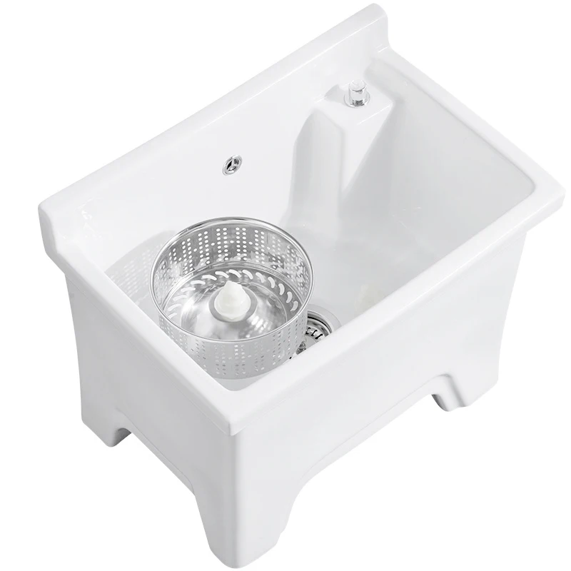 2022 Bathroom Sinks Deep Height Basins Vario Specifications Porcelain White Ceramic Mop Washroom Sink