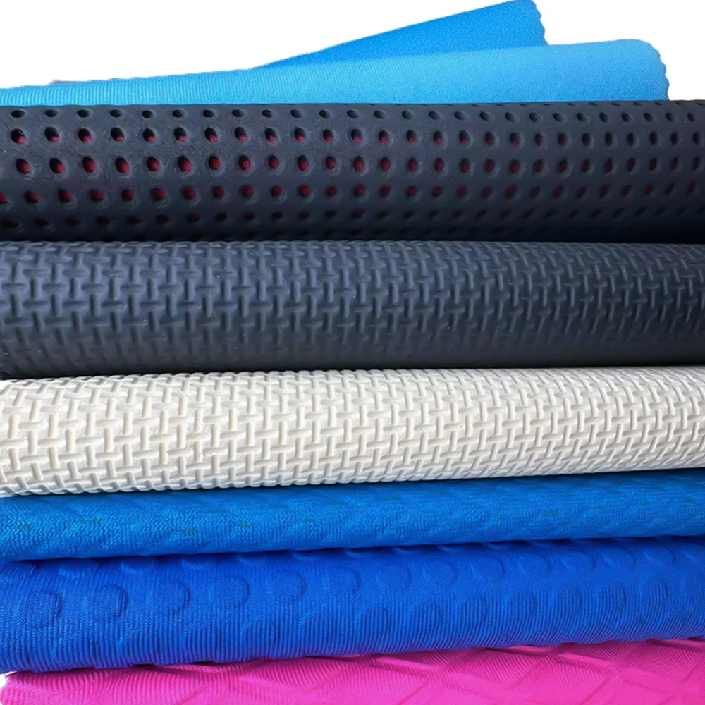 High end custom SBR chloroprene rubber soft, elastic, shock-absorbing color diving double-sided composite fabric sports fabric