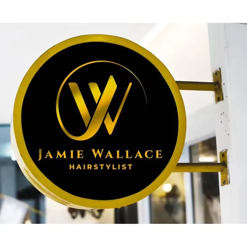 Outdoor Bonroy Banner Stand Exhibition Fabric LED Light Box Custom Logo Advertising Round Lightbox LED Light