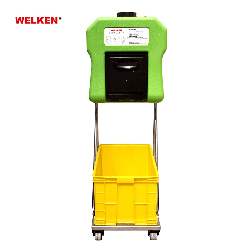 New Type Factory price Rapid Response Portable Decontamination Eye wash 60L 35L with cart eye safety