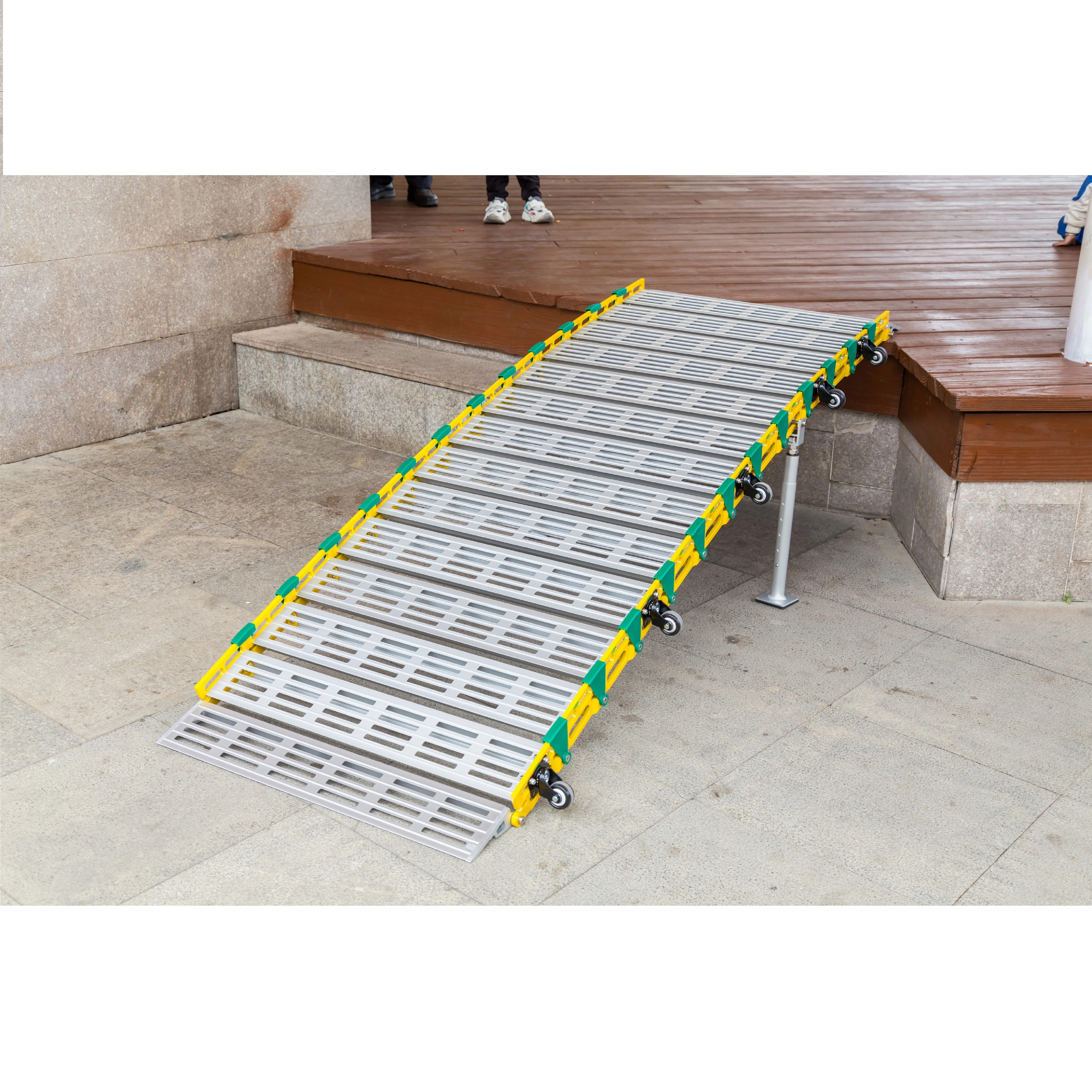 Rollable disability and handicap passenger scooter car aluminum ramps for minivan or low cars