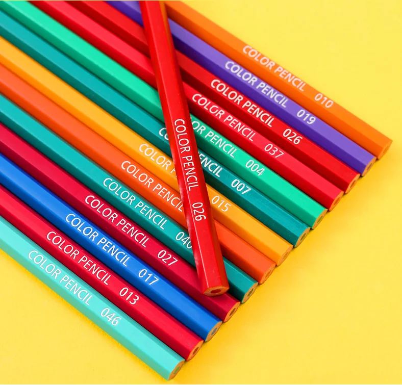 Whosale Stationery Factory Sale Multiple Specifications School Colors12 24 36 48 Art Painting Pencil Set