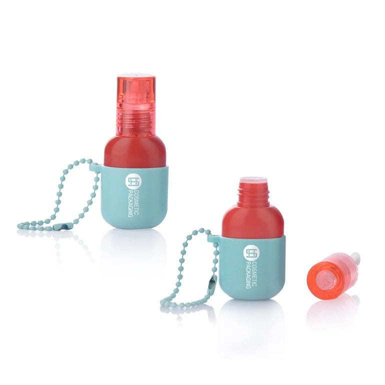 Cute Bottle Shaped Lipgloss Bottle Packaging Lip Tint empty Lip Gloss Wand Tube