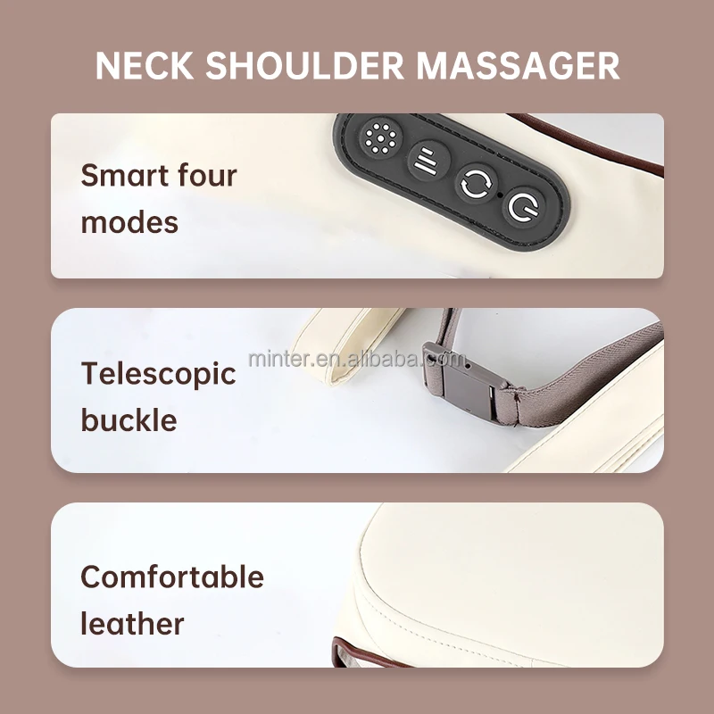 Portable Wireless Back Shoulder and Neck Massager Deep Body Massage Shawl