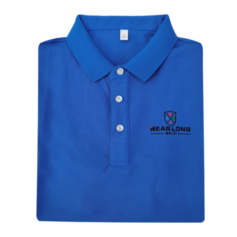 Wholesale Custom Polo Shirts for Men Breathable Rib-Collar Uniform with Embroidered Logo Plain Golf Blank golf t shirts