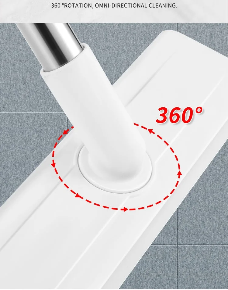 360 Degree Rotating Floor Brush with Squeegee/Scraper Cleaning Brush With Long Handle For Bathroom Floor