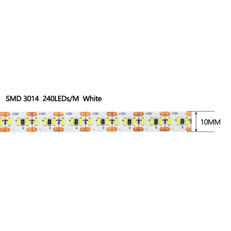 Super Bright SMD 3014 Waterproof 1200Leds 5M Single Color 3000K 6000K DC24V 12V Led Strip Light For Home Decoration