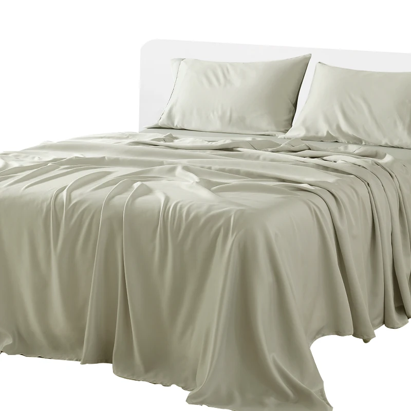 Hotel Bed Linen Bed Sheet T250 Stripe white Polycotton duvet cover sets with good hand feeling
