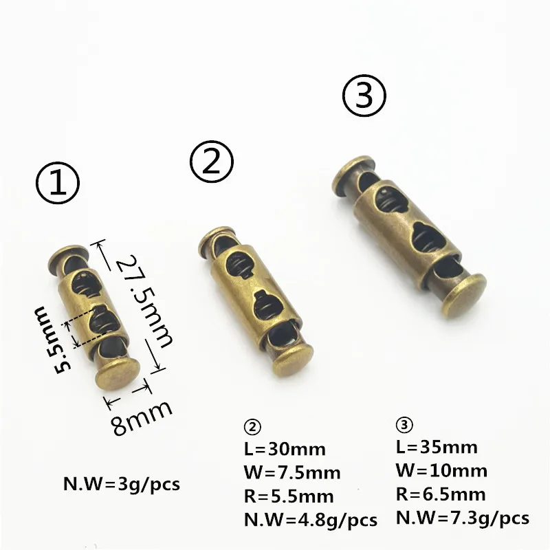 High Quality Double Metal Rope Lock Spring Plug Garment Accessories