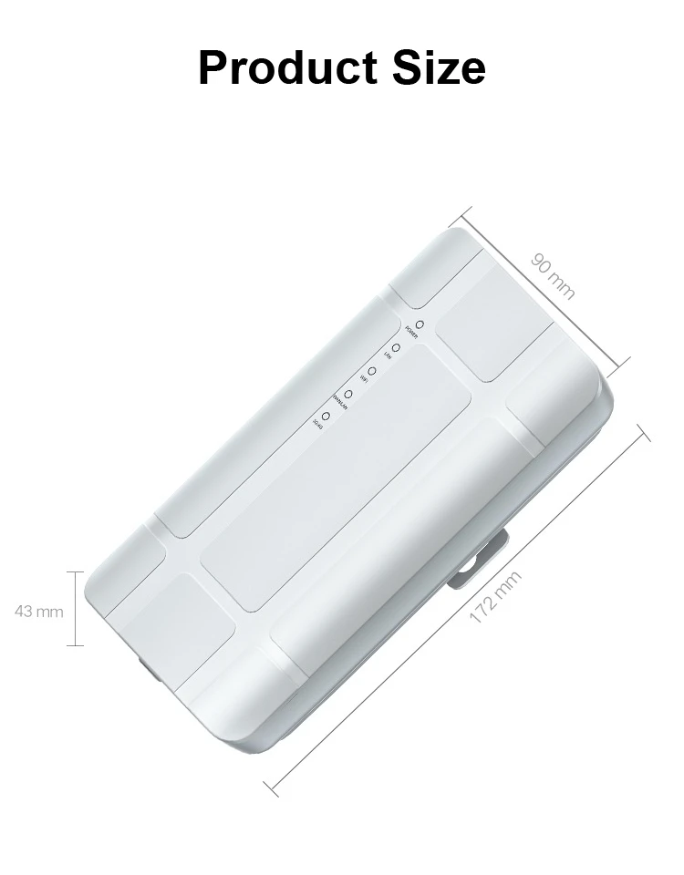 Водонепроницаемый 4G CPE Wi-Fi маршрутизатор 300 Мбит/с 1WAN/LAN IP65 Открытый с слотом для SIM-карты