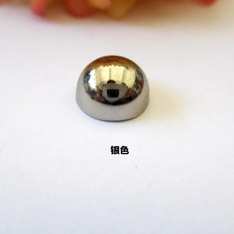 Mushroom shape semicircle custom size brass rivets screw for bag belt
