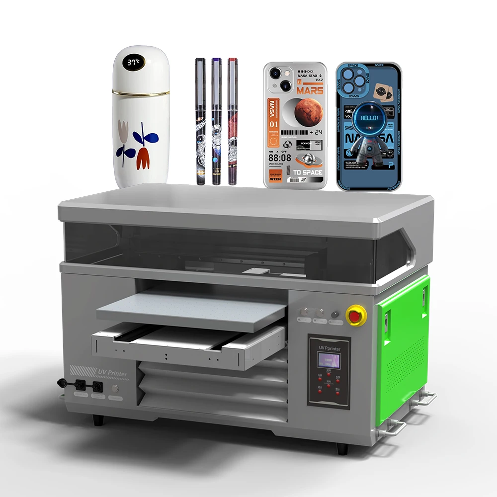New arrival 4060 uv printer Varnish A2 uv sticker dtf flatbed a3+ automatic uv phone case printer price