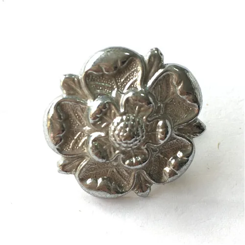 
nickel plating silver 3d flower enamel lapel pin &eco friendly pins 