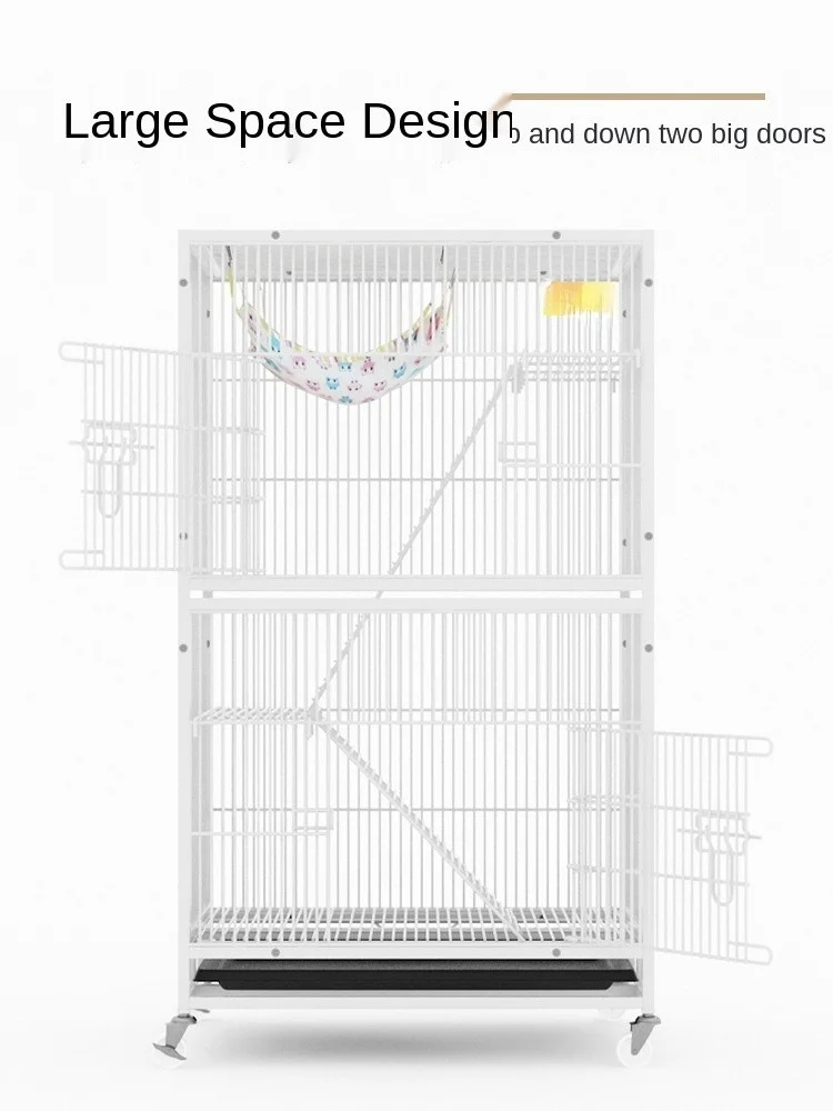 Pet Products Encrypted golden squirrel cage demon king three-story villa chinchilla flower branch mouse honey bag glider