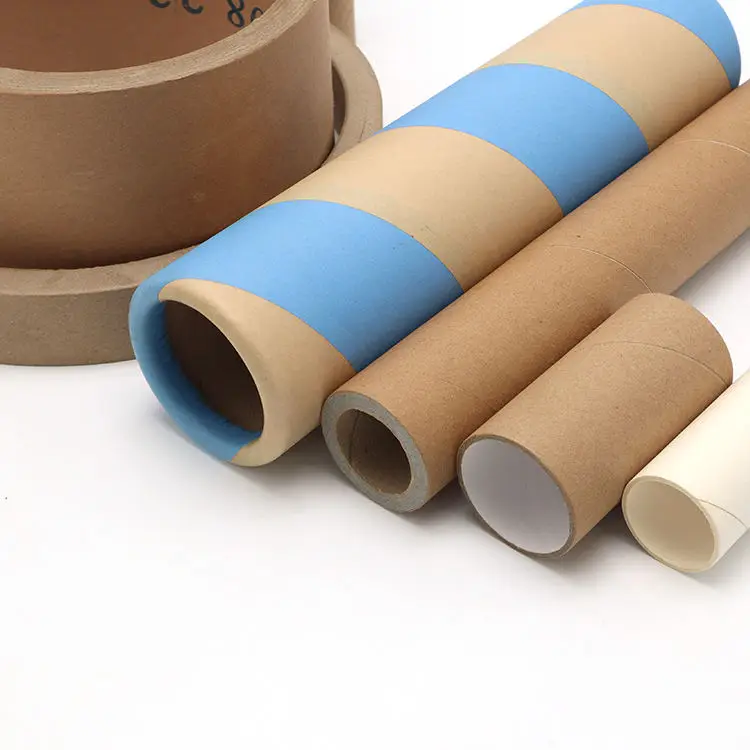 Customized Kraft Mailing Tube New Design for Textile Roll Bio-Degradable Craft Paper Core for Poster Packaging