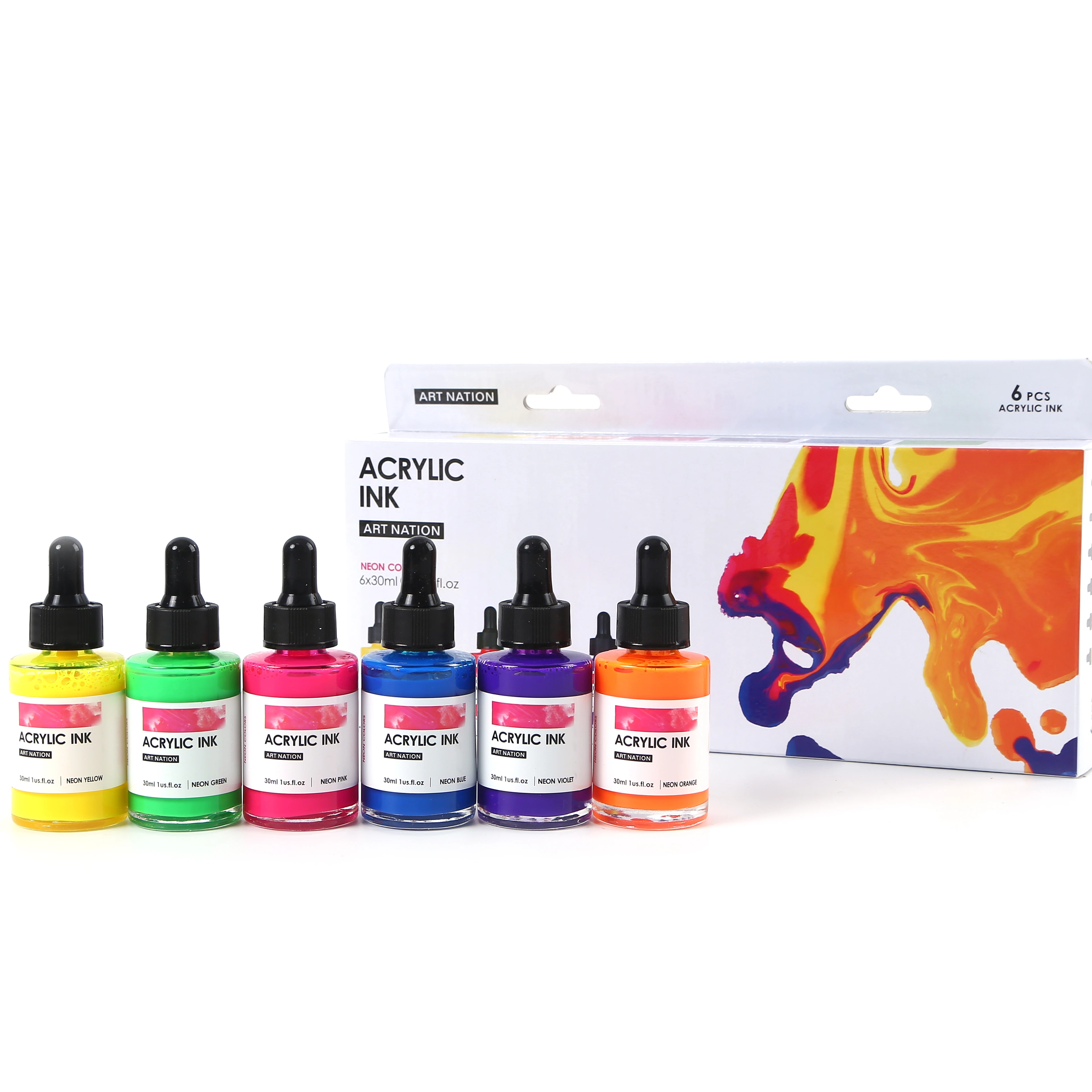 Art Nation Liquid Ink Acrylic Ink Neon Liquid colors
