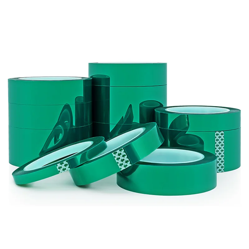 2021red Painters Silicone Double Sided Green Adhesive Sublimation High Temperature Resistant Heat Masking Pet Polyester Tape