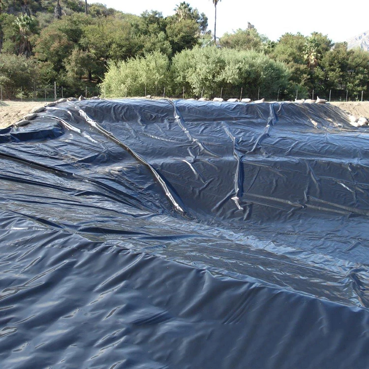 China high quality hdpe ldpe lldpe pvc epdm 1mm dam fish farm pond liner 1.5mm 2mm landfill biodigester liners geomembrane