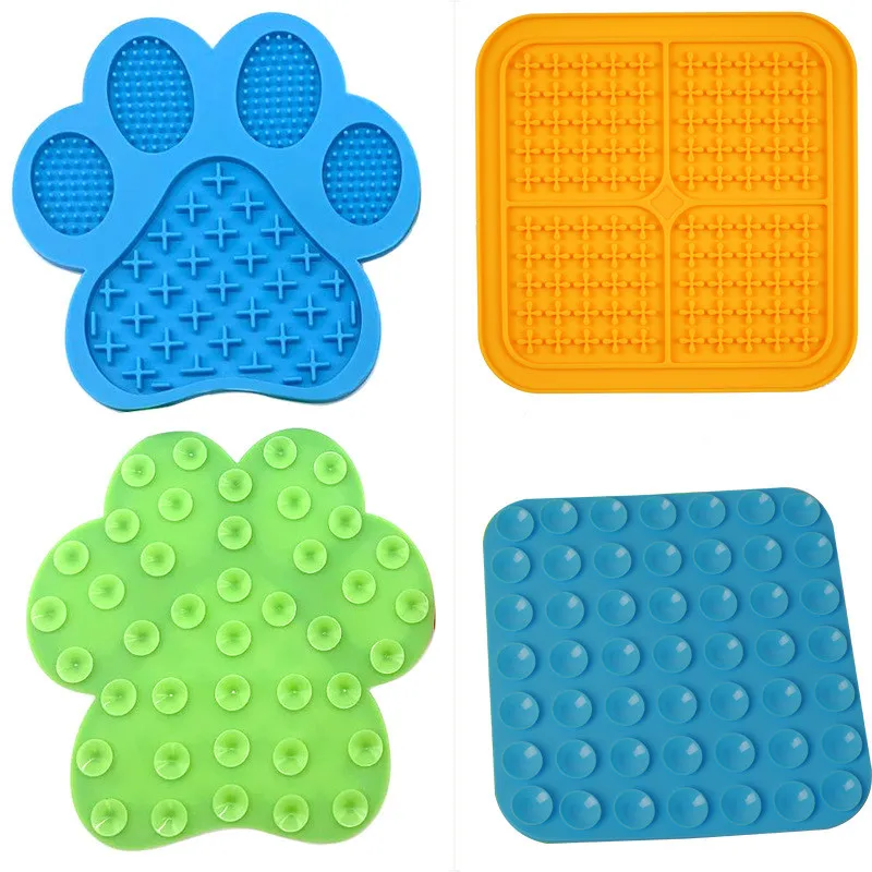 C247Bpa Free Silicone Dog Lick Dog Feeding Pad Pet Slow Feeding Mat Pet Bath Shower Distraction Toy Silicone Suction Licking Mat