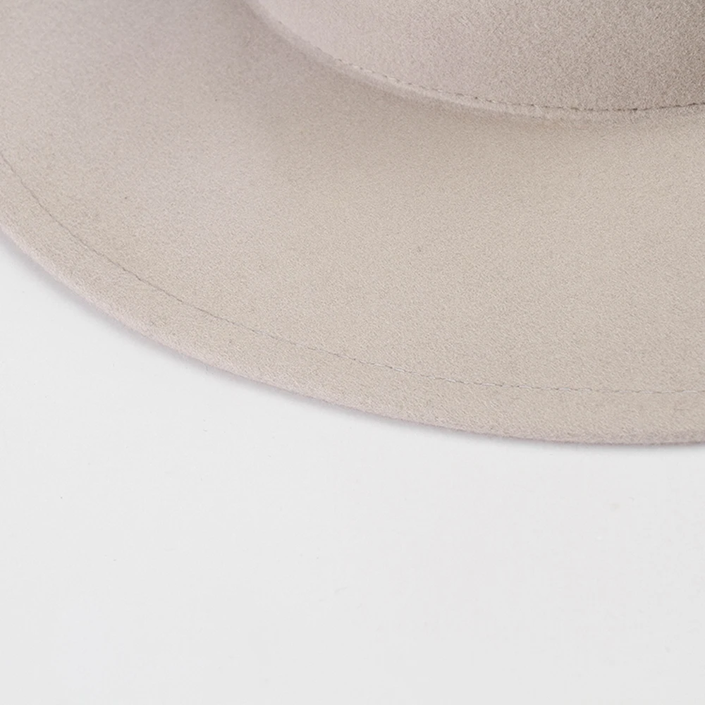 2021 Shine Hats Luxury Chapeau Sombrero Fieltro Custom Wool Concave Crown Wholesale Ladies Women Round Top Felt Fedora