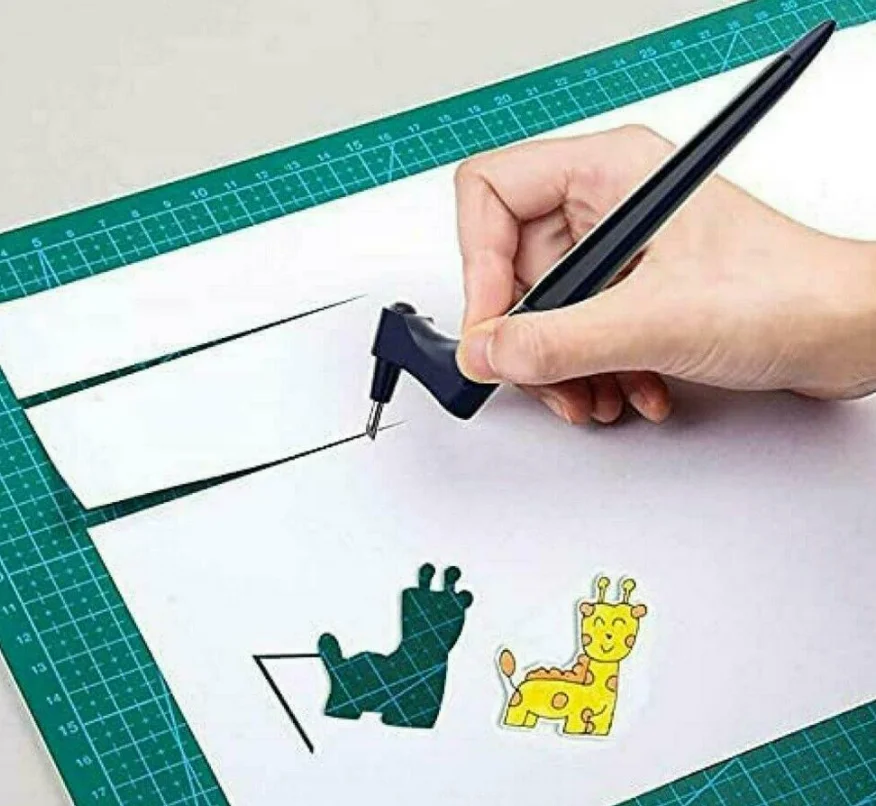 
Craft Cutting Tools, Craft Knives with 360-degree Rotating Blade, Art Cutting Tool for Craft, Hobby, Scrapbooking, Stencil 