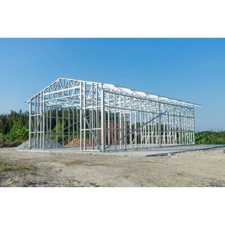cheap flexible design multi light steel structure prefabricated flat pack warehouse