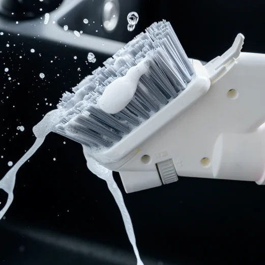 4 in 1 Multifunctional Press Spray Cleaning Brush Water Jet Window Clean Robot Rubbing Scrubber Sponge Kitchen Double Sided