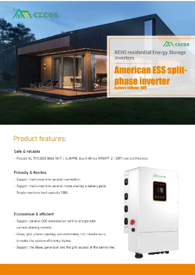 CECOX American ESS inversor de split fase 5kw 6kw 8kw 10kw voltaje de bateria 48V