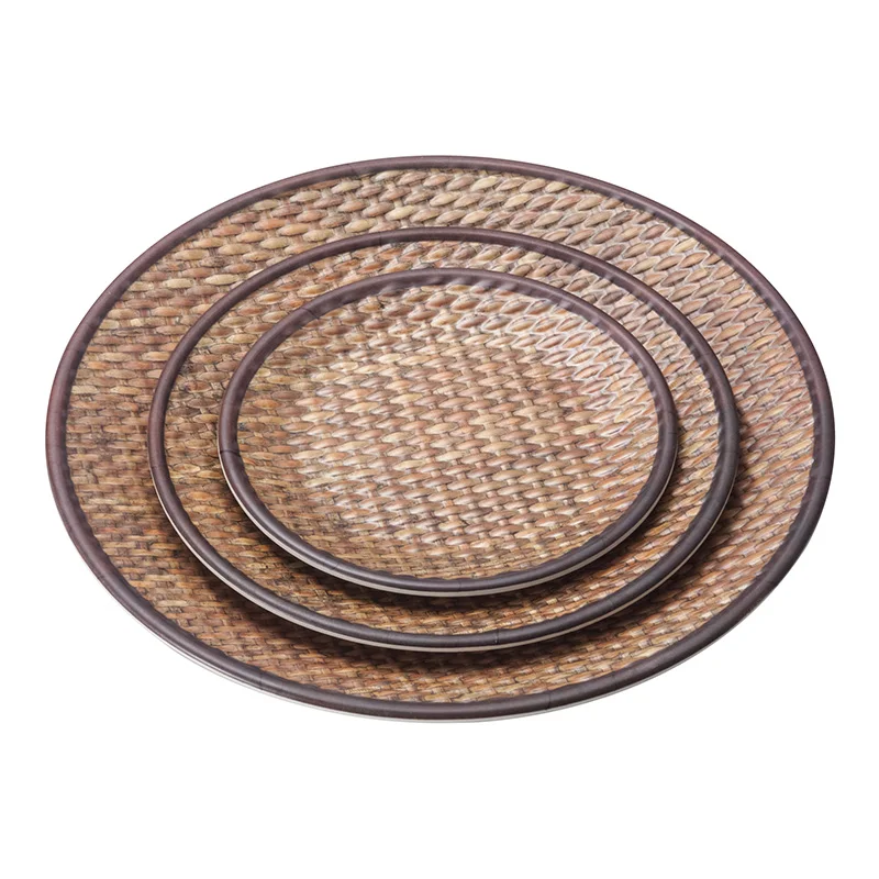 Hot selling wholesale A5 melamine plates custom round plate Restaurant melamine round plate