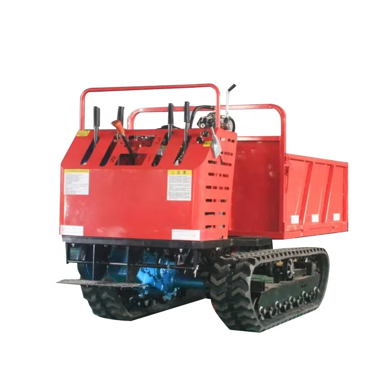 High Efficiency Agricultural Dumper Trailers Garden Mini Dumper 4x4 Rubber Track