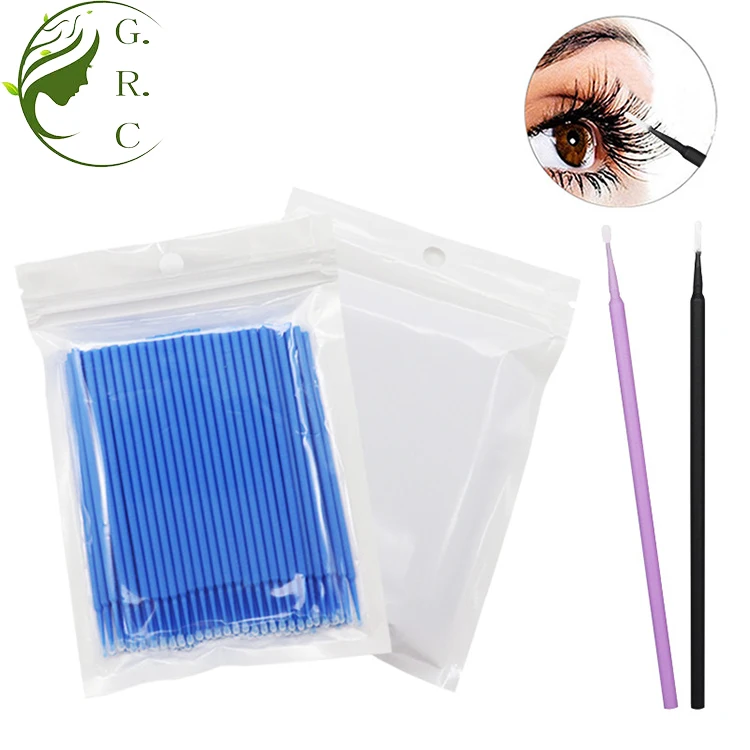 Z Micro Brow Eyeshadow Liner Brushes Lash Extension Cleanser Disposable Individual Eyelash Mascara Micro Brush Applicator