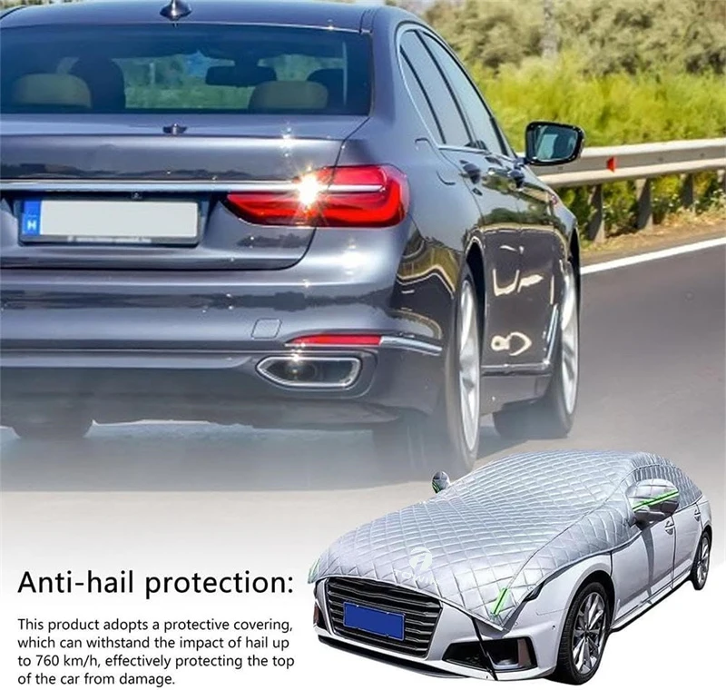 Odm Waterproof Polyester Full Car Protector Cover Anti Sunlight Snow Hail Outdoor Car Cover