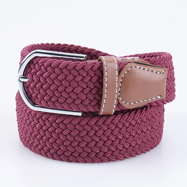 На заказ Плетеный тканый эластичный пояс для мужчин и женщин
