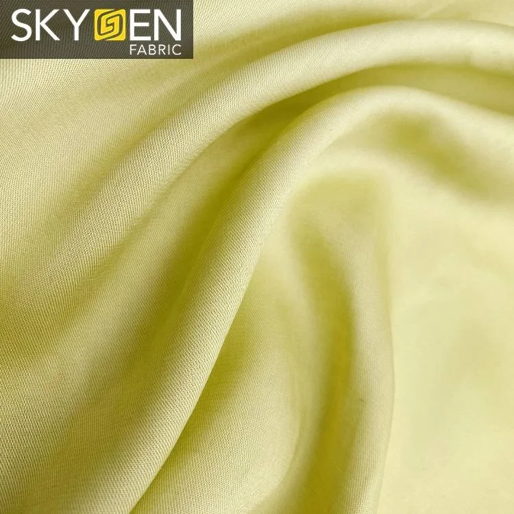 Skygen Twill Woven Soft Blouse Dress tencel Fabric Woven 100% tencel Fabric