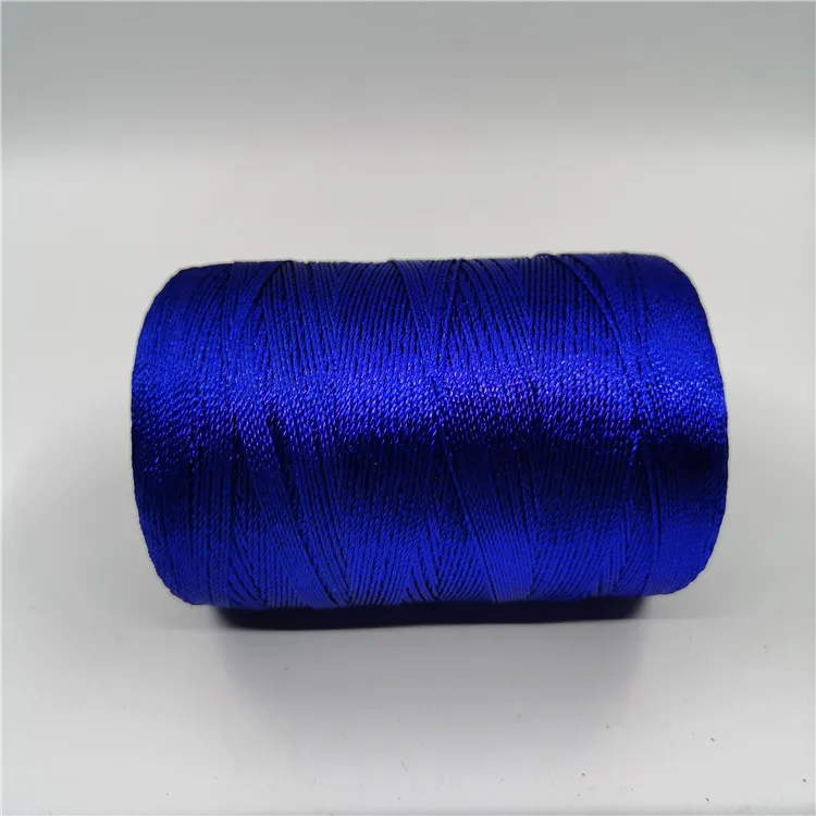 Factory sale 210D/4  high tenacity blue color 100% polyester filament twsited fishing twine