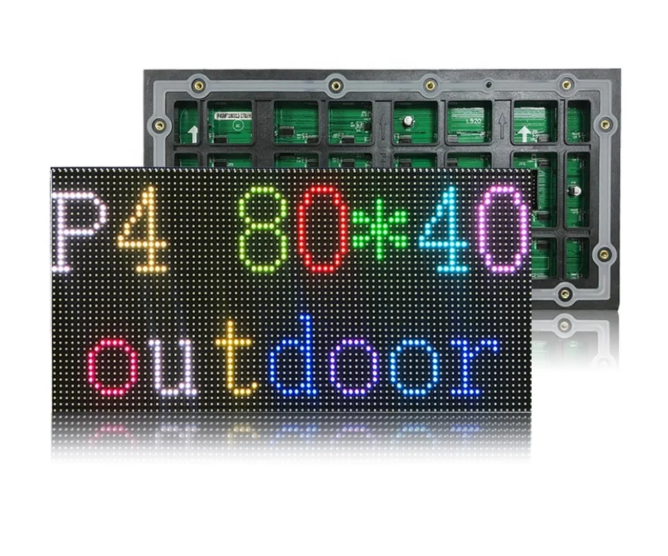 Red/Green/Blue P4 LED Module 320*160mm Outdoor IP65 10Scan