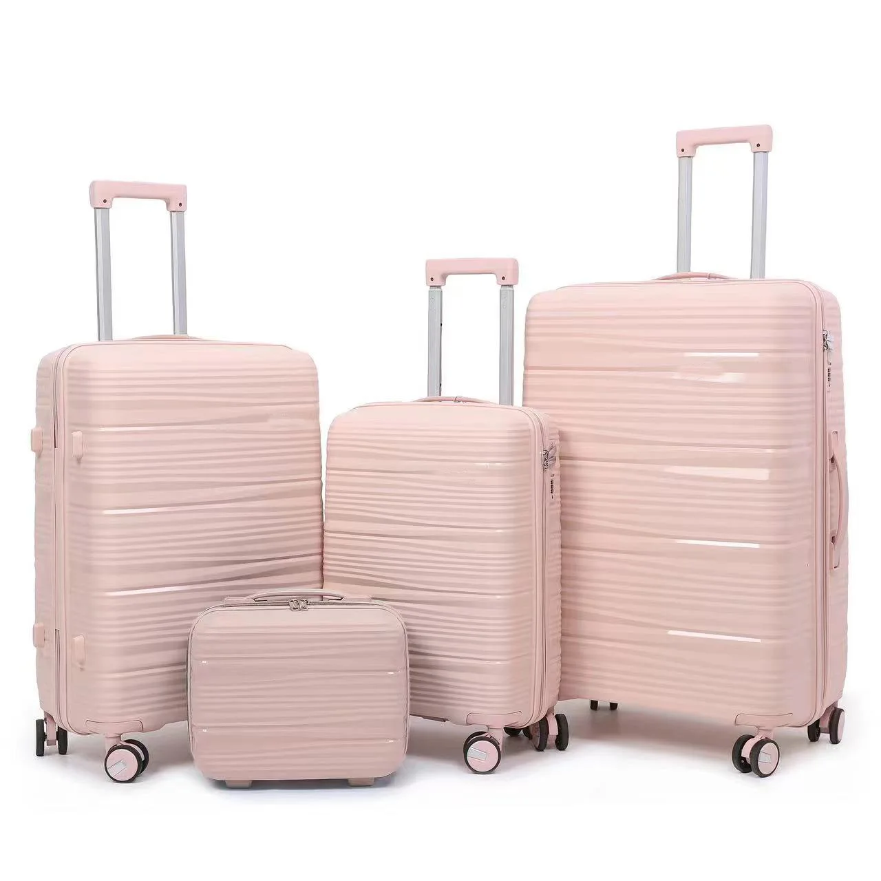 Hot Sale travel suitcase luggage bag PP Durable travel bags and suitcases Supplier Custom set of 4 travel suitcase