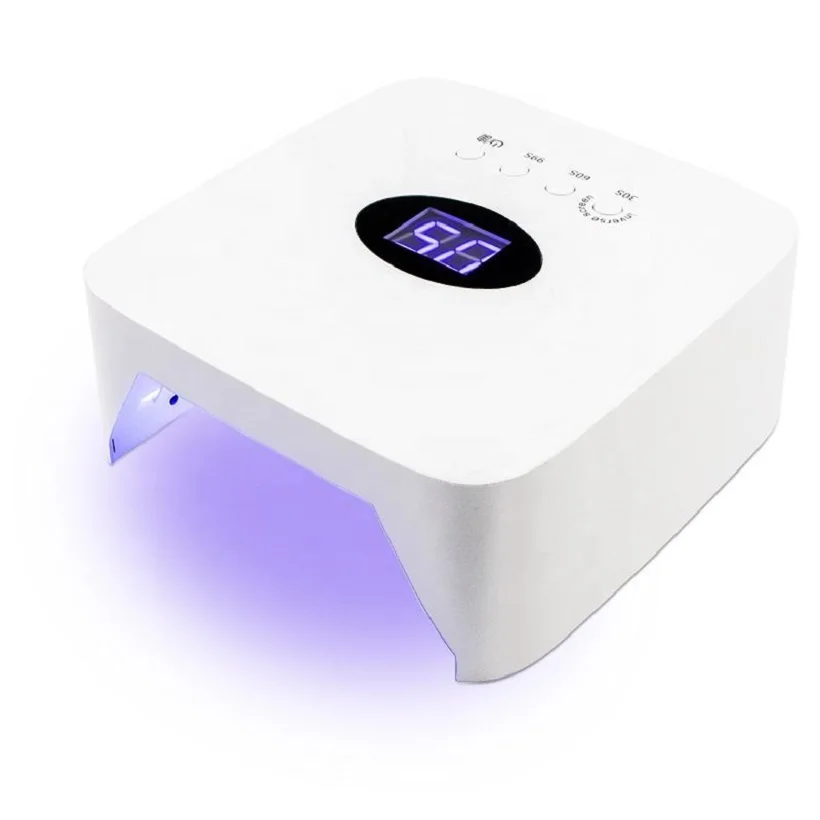 54W Cordless Rechargeable UV LED Nail Dryer With 3 Timer Setting For Home and Salon