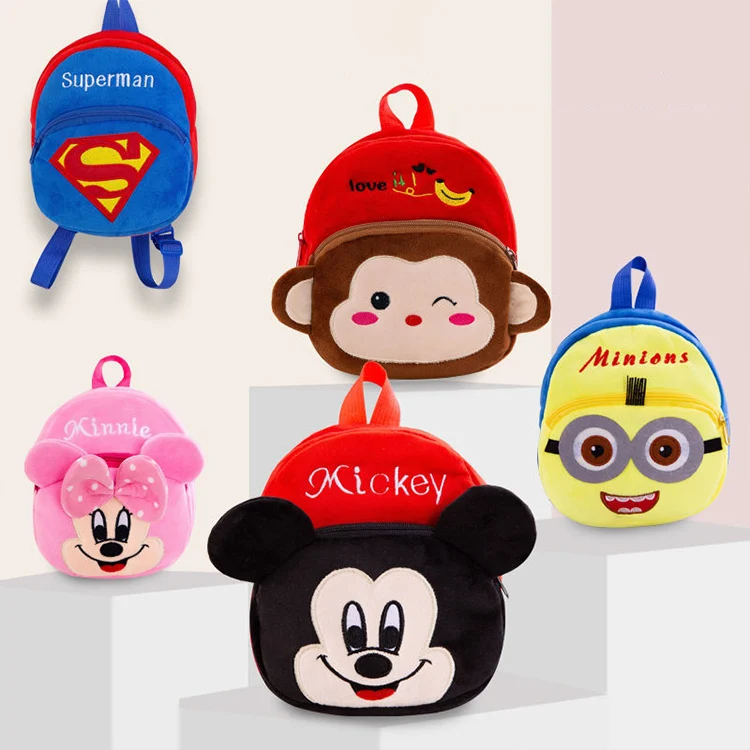 Anime Cartoon Teddy Backpack Kids Cute Girl School Bag Plush Kawaii Designs Choice Plush Backpack For Kids