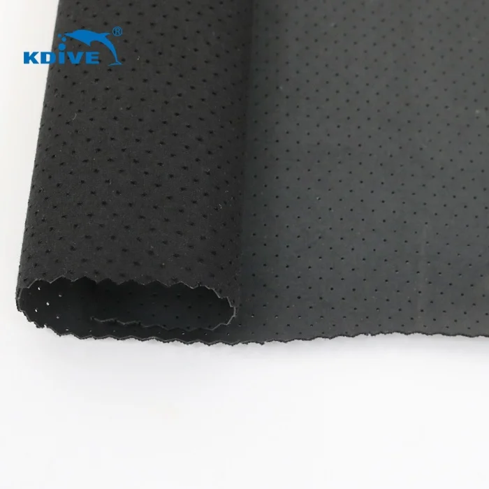 
Breathable Perforated Neoprene Sheets With Polyester Velvet Fabric for Sports Support 
