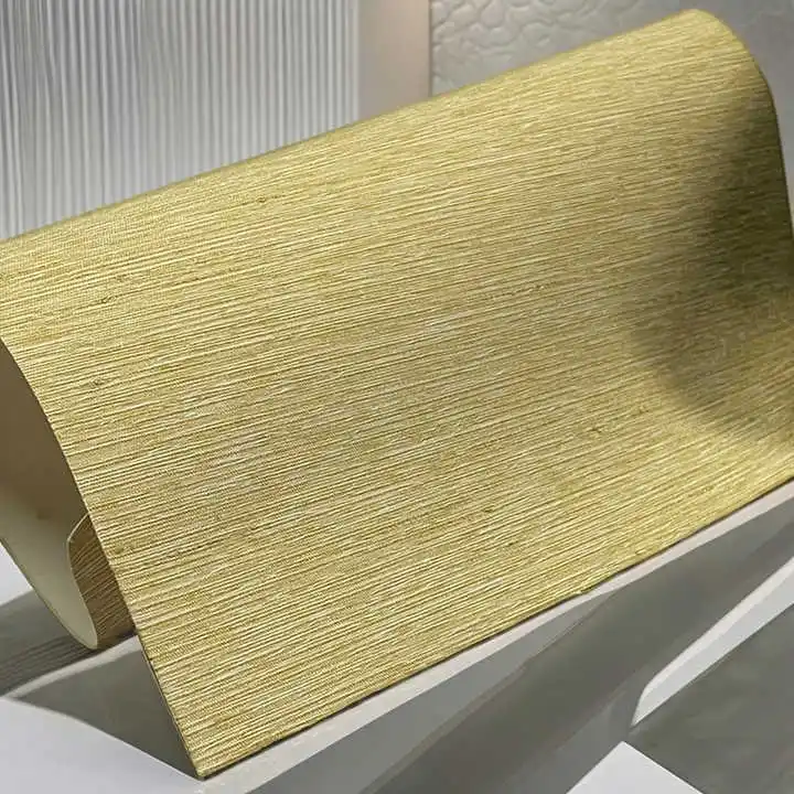 Luxury Home Interior Decoration Natural Silk Textured Wallpaper Seamless Wall Cloth