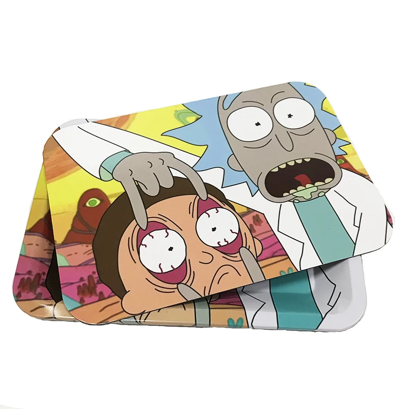 2020 New design raw/backwoods smoking accessories tray metal rolling tray with magnetic lid