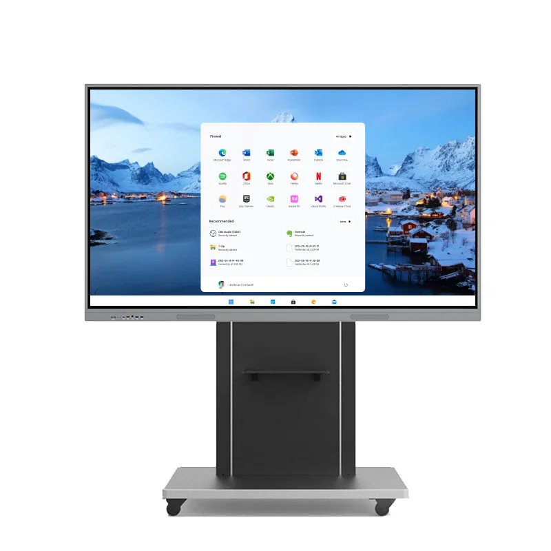 ЖК-интерактивная панель 75 дюймов Двойная система Интерактивная доска цифровая белая для обучения в классе